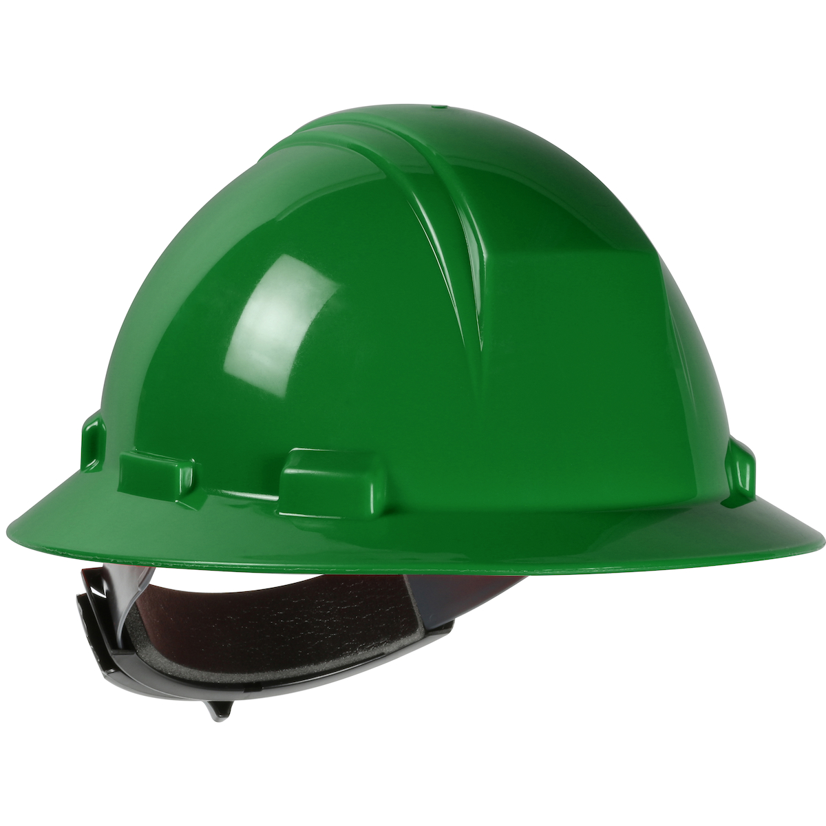 FULL BRIM HARD HAT TYPE 2 CLASS E - GREEN